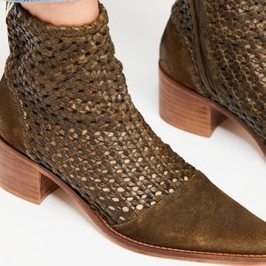 Free People woven leather boots